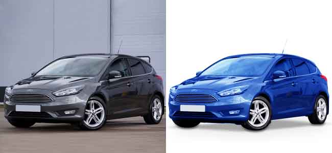 Car photo Editing color correction